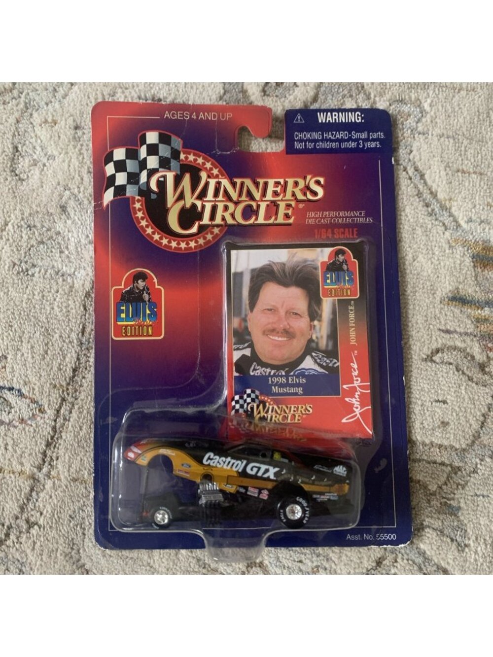 John Force Winners Circle 1998 Elvis Mustang Funny Car 1/64 Diecast Elvis